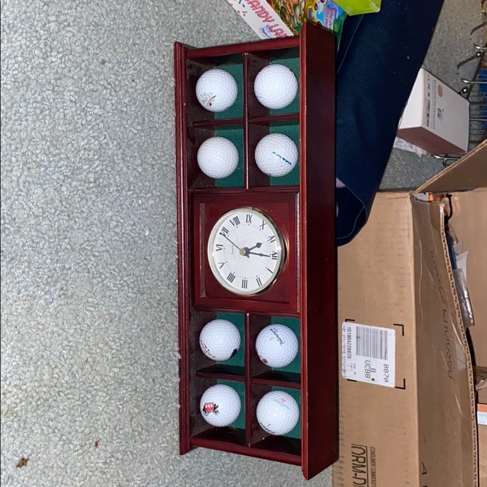 Golf decor clock